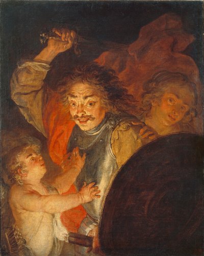 Mars, Venus og Amor Allegori om vrede, ca. 1630 af Joachim von Sandrart