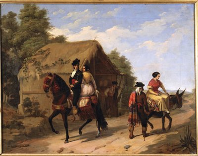 Andalusisk scene af Joachin Dominguez Becquer