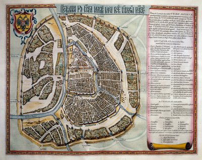 Moskva, bind II, Atlas Maior, af Joan Blaeu (1596-1673), kobberstik, Amsterdam af Joan Blaeu