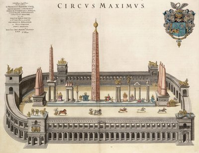 Cirkus Maximus fra Atlas Van Loon af Joan Blaeu