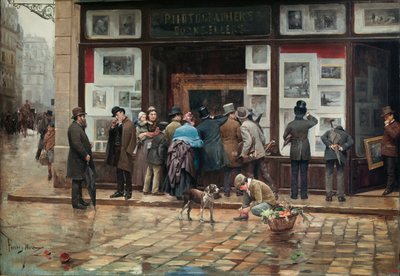 Offentlig udstilling af et billede af Joan Ferrer Miró
