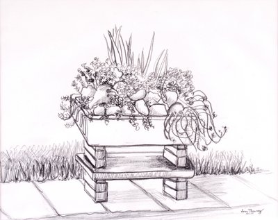 The Sink Garden,2000,grafit af Joan Thewsey