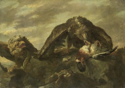 Ørne på klipperne af Joannes Fijt (copy after)