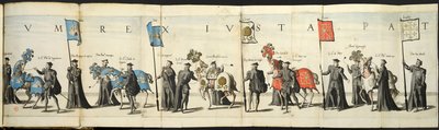Begravelsesoptog i Antwerpen i anledning af kejser Karl Vs død, 1558, 1559. af Joannes van Doetecum