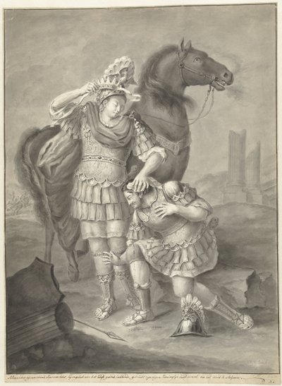 Alexander og Lysimachus af Joannis Jacobus Bijlaert