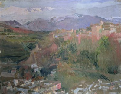 Granada af Joaquin Sorolla y Bastida