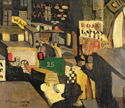 Barcelonas gadebillede af Joaquin Torres-Garcia