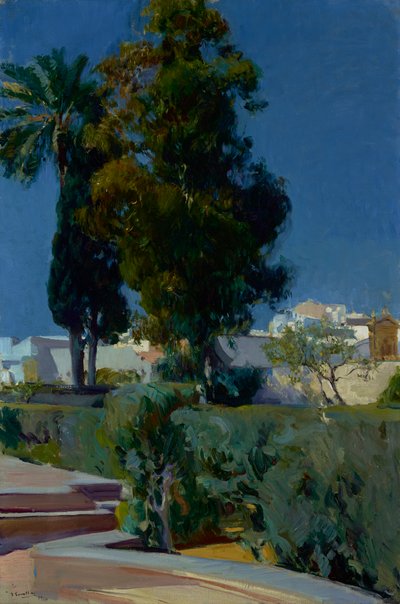 Hjørne af haven, Alcazar, Sevilla, 1910 af Joaquín Sorolla