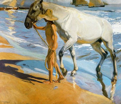Hestebadet af Joaquín Sorolla