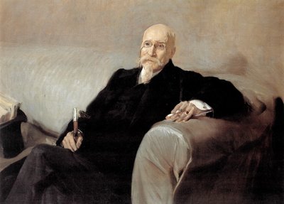 Spansk: Retrato de José Echegaray (1832-1916) Portræt af José Echegaray af Joaquín Sorolla