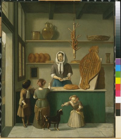 Bagerbutikken, ca.1680 af Job Berckheyde