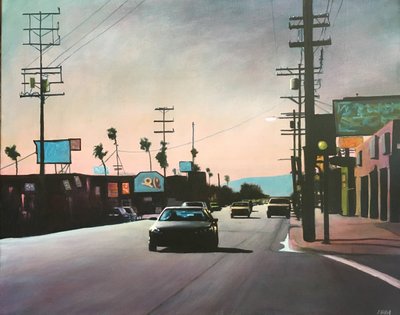 San Fernando Valley 11, ca. 2012 (akryl på panel) af Joby Hickey