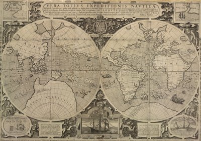 Drakes verdensrejse i 1577-80, en sand beretning om hele den nautiske ekspedition af Jodocus Hondius