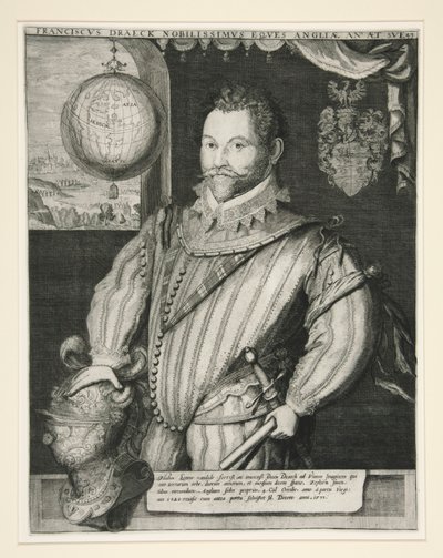 Sir Francis Drake af Jodocus Hondius