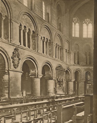 Within Great St. Bartholomews: Raheres Tomb in the Choir, c1935. af Joel