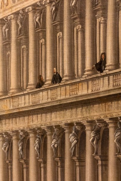 Udsigt over Piazzetta, Venedig, ca. 1730-35 (Olie på lærred) af Johan Anton Richter