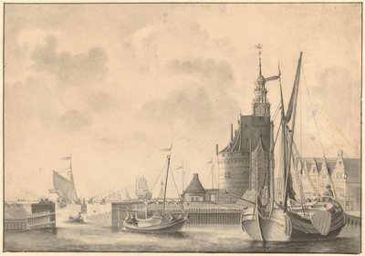 Havnen i Hoorn af Johan Antonie Kaldenbach