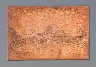 Forlader Cochin House af Johan Barthold Jongkind (signed by artist)
