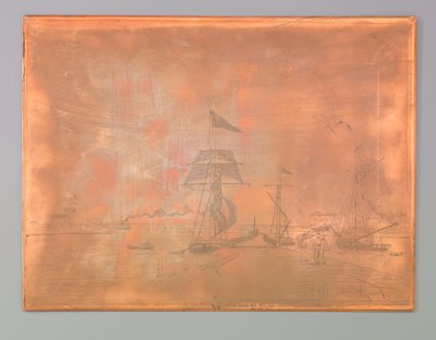 Anløbsbro i havnen i Honfleur af Johan Barthold Jongkind (signed by artist)