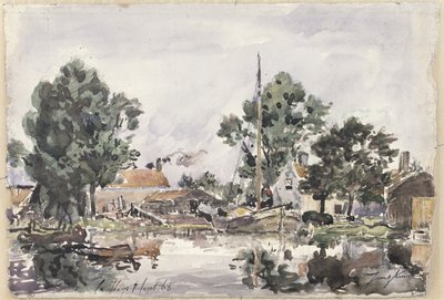 En kanal i Haag, 1868 af Johan Barthold Jongkind