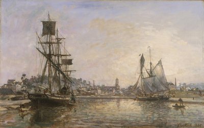 Honfleur, 1865. dani af Johan Barthold Jongkind