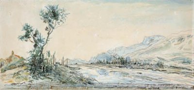 Landskab ved floden Le Drac nær Grenoble af Johan Barthold Jongkind