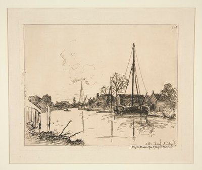 Le Canal (Kanalen) af Johan Barthold Jongkind