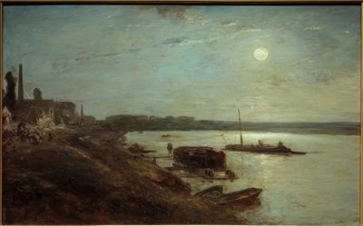 Måneskin over Seinen af Johan Barthold Jongkind
