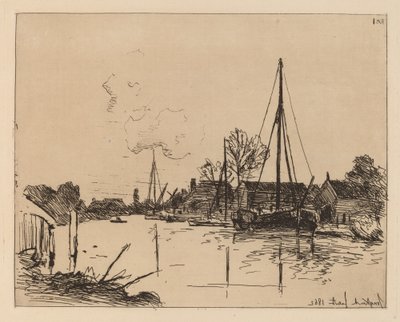 Kanalen (Le Canal) af Johan Barthold Jongkind
