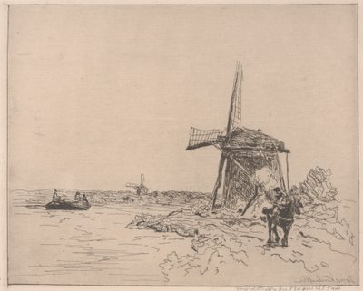 Trækstien, trykt af Auguste Delâtre (f.1822) af Johan Barthold Jongkind
