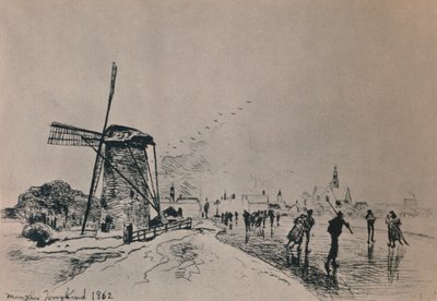 Udsigt over byen Maassluis, 1862, 1946. af Johan Barthold Jongkind