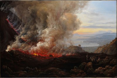 Et udbrud af Vesuv af Johan Christian Dahl