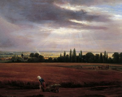 Landskab nær Dresden af Johan Christian Dahl