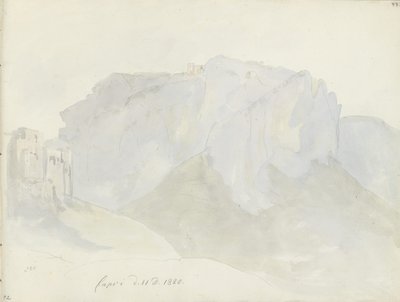 Monte Solaro set fra Capri af Johan Christian Dahl
