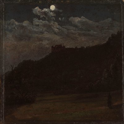 Siebeneichen Slot nær Meissen af Johan Christian Dahl