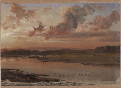 Elben om aftenen af Johan Christian Dahl