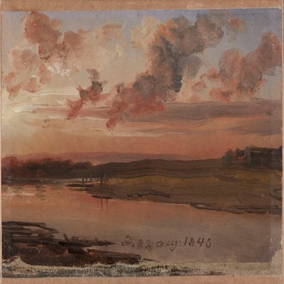 Elben om aftenen af Johan Christian Dahl
