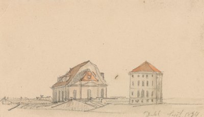 To murstenshuse af Johan Christian Dahl