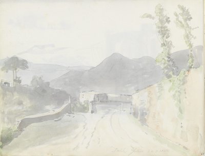 Ved Casamicciola, Ischia af Johan Christian Dahl