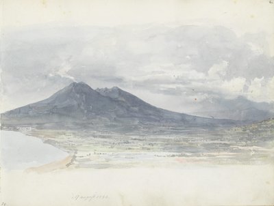 Vesuv set fra Quisisana af Johan Christian Dahl