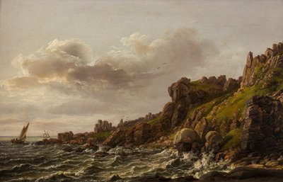 Udsigt på Kullen i Sverige af Johan Christian Dahl