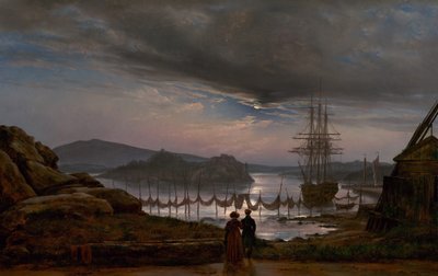 Udsigt fra Vaekero ved Christiania af Johan Christian Dahl