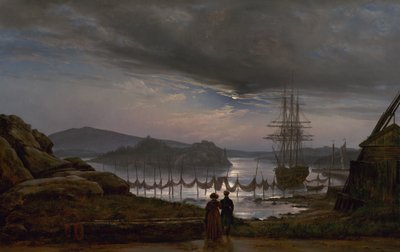 Udsigt fra Vaekero ved Christiania af Johan Christian Dahl