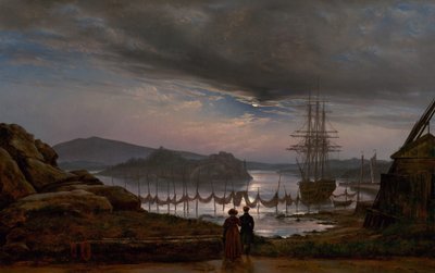 Udsigt fra Vaekero ved Christiania, 1827. af Johan Christian Dahl