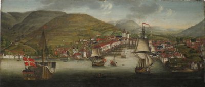 Udsigt over Bergen Havn af Johan Christian Dahl