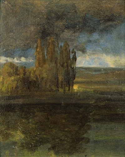 Udsigt over Elben og bastionen "Der Bär" af Johan Christian Dahl
