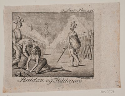 Vignetten. Haldane og Hildegard af Johan Christoph Seehusen