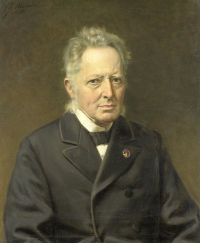 Portræt af Jan Heemskerk Azn (1818-1897) af Johan Heinrich Neuman