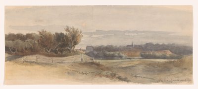 Panoramalandskab af Johan Hendrik Weissenbruch (signed by artist)