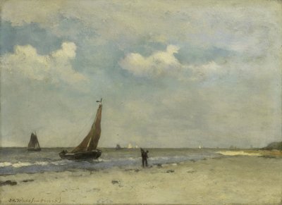 Strandscene af Johan Hendrik Weissenbruch